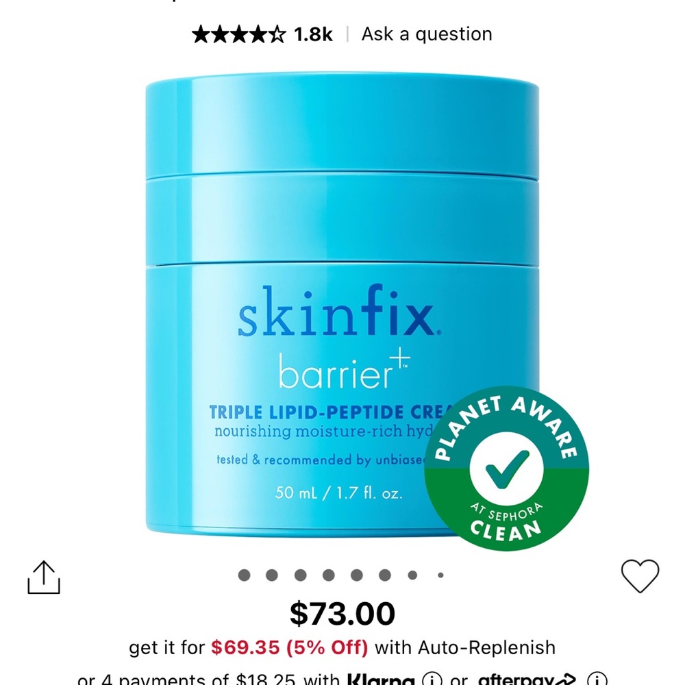 Barrier+ Triple Lipid-Peptide Cream - Blue